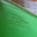 Louis Vuitton M27668 Porto Cult Romy Green Empreinte Leather Zip Card Holder Wallet #B66007