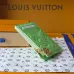 Louis Vuitton M27668 Porto Cult Romy Green Empreinte Leather Zip Card Holder Wallet #B66007