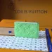 Louis Vuitton M27668 Porto Cult Romy Green Empreinte Leather Zip Card Holder Wallet #B66007