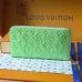 Louis Vuitton M27715 Zippy Apple Green Empreinte Leather Full Zip Long Card Wallet #B66006