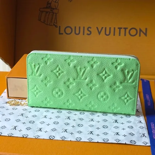 Louis Vuitton M27715 Zippy Apple Green Empreinte Leather Full Zip Long Card Wallet #B66006