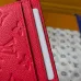 Louis Vuitton M28129 Porto Cult Red Empreinte Leather Charm Card Holder Wallet #B66005