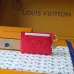 Louis Vuitton M28129 Porto Cult Red Empreinte Leather Charm Card Holder Wallet #B66005