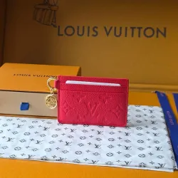  M28129 Porto Cult Red Empreinte Leather Charm Card Holder Wallet #B66005
