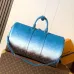 Louis Vuitton M28227 Keepall 50 Blue Gradient Monogram Canvas Bandouliere Travel Duffle Bag #B66011