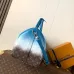 Louis Vuitton M28227 Keepall 50 Blue Gradient Monogram Canvas Bandouliere Travel Duffle Bag #B66011