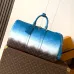 Louis Vuitton M28227 Keepall 50 Blue Gradient Monogram Canvas Bandouliere Travel Duffle Bag #B66011