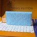 Louis Vuitton M28294 Zippy Blue Empreinte Leather Full Zip Long Wallet Card Purse #B66004