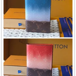  Monogram Gradient Passport Cover, 14 x 10 x 2.5 cm #B63208