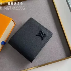 Louis Vuitton Wallet Black AAA+ Quality #9999932471