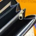 Louis Vuitton Zippy Wallet – Iridescent Navy Monogram Empreinte Leather #B58779