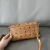 MCM Mini Crossbody Bag, Grid Pattern, Chain Strap, Style 65026 12.5 x 21.0 x 5.0cm #B61787