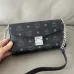 MCM Mini Crossbody Bag, Grid Pattern, Chain Strap, Style 65026 12.5 x 21.0 x 5.0cm #B61787