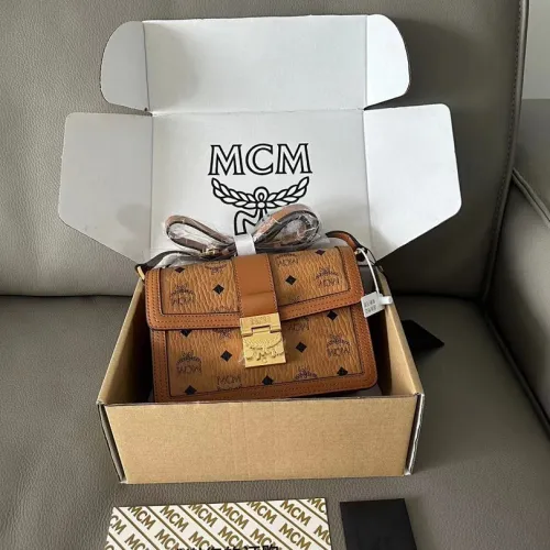 MCM Small Crossbody Bag, Visetos Coated Canvas, Style 65031 15 x 22x 5.5 cm #B61785