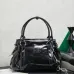 Miu Miu 5BA327 Glazed Leather Vintage Satchel Bag Removable Strap Top Handle Handbag #B65970