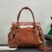 Miu Miu 5BA327 Glazed Leather Vintage Satchel Bag Removable Strap Top Handle Handbag #B65970