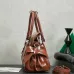 Miu Miu 5BA327 Glazed Leather Vintage Satchel Bag Removable Strap Top Handle Handbag #B65970