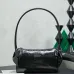 Miu Miu 5NE029 Glazed Leather Bow Barrel Shoulder Bag Embossed Logo Handbag #B65969