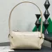 Miu Miu 5NE029 Glazed Leather Bow Barrel Shoulder Bag Embossed Logo Handbag #B65969