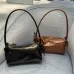 Miu Miu 5NE029 Glazed Leather Bow Barrel Shoulder Bag Embossed Logo Handbag #B65969