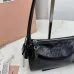 Miu Miu Ribbon Oil-Wax Leather Shoulder Bag 21×12.5×9.5cm #B65029