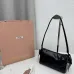 Miu Miu Ribbon Oil-Wax Leather Shoulder Bag 21×12.5×9.5cm #B65029