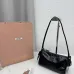 Miu Miu Ribbon Oil-Wax Leather Shoulder Bag 21×12.5×9.5cm #B65029