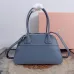 Miu Miu Vivant Suede Leather Bowling Top Handle Bag 32×19.5×11cm #B65028
