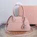 Miu Miu Vivant Suede Leather Bowling Top Handle Bag 32×19.5×11cm #B65028