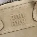 Miu Miu Vivant Suede Leather Bowling Top Handle Bag 32×19.5×11cm #B65028