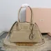 Miu Miu Vivant Suede Leather Bowling Top Handle Bag 32×19.5×11cm #B65028