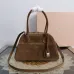 Miu Miu Vivant Suede Leather Bowling Top Handle Bag 32×19.5×11cm #B65028