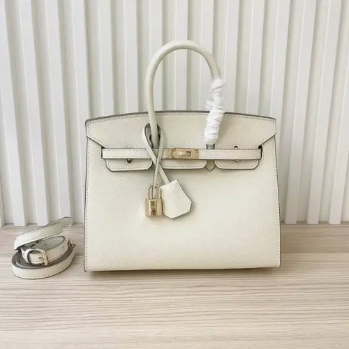 Birkin Handbag 25cm White #B49912