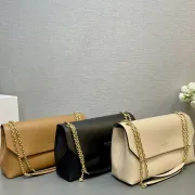 Caramel Prada Doux extra large leather shoulder bag #B49849