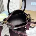 Prada 1BA362 Mini Leather Shoulder Bag - Burgundy Textured Top Version with Detachable Strap #B59501