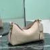 Prada Aimee Hobo Shoulder Bag (1BC280) - Travel-Inspired Bobo Silhouette, Textured Leather, 36×20×11cm #B59976