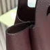 Prada BG335 2025 New Bucket Tote Bag - Burgundy Leather Large Version with Metal Logo #B59493
