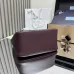 Prada BG335 2025 New Bucket Tote Bag - Burgundy Leather Large Version with Metal Logo #B59493