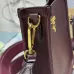 Prada BH191 Mini Shoulder Bag - Burgundy Deer Leather Top Version with Adjustable Straps #B59491