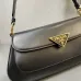 Prada Bolsa De Hombro Con Logo Triangular Esmaltado #B49848
