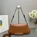 Prada Bolsa De Hombro Con Logo Triangular Esmaltado #B49848