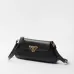 Prada Bolsa De Hombro Con Logo Triangular Esmaltado #B49848