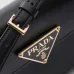 Prada Bolsa De Hombro Con Logo Triangular Esmaltado #B49848