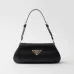 Prada Bolsa De Hombro Con Logo Triangular Esmaltado #B49848