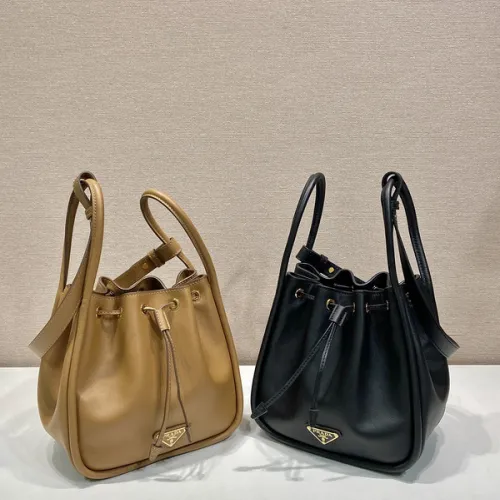 Prada Bucket Bags | Raffia Bucket Bag #B49844