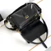 Prada Cahier Messenger Bag (2 Colors) – Burgundy/Black Leather with Gold-Tone Triangle Logo & Buckle Hardware #B59175