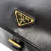 Prada Cahier Messenger Bag (2 Colors) – Burgundy/Black Leather with Gold-Tone Triangle Logo & Buckle Hardware #B59175