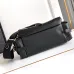 Prada Cahier Messenger Bag (2 Colors) – Burgundy/Black Leather with Gold-Tone Triangle Logo & Buckle Hardware #B59175