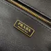 Prada Cahier Messenger Bag (2 Colors) – Burgundy/Black Leather with Gold-Tone Triangle Logo & Buckle Hardware #B59175