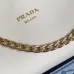 Prada Diagramme Shoulder Bag (3 Colors) – Red/White/Black Leather with Gold-Tone Chain Strap & Branding #B59174